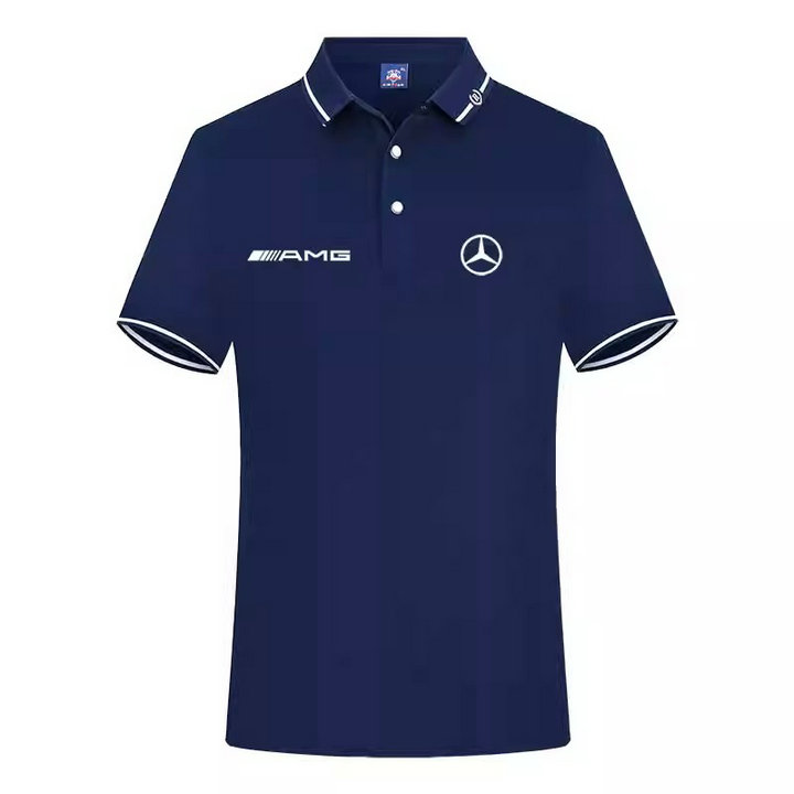 2023 Polo Mercedes AMG régular Homme avec Logo Poitrine Coton Homme